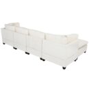 Modular Sectional Sofa with Removable Storage Ottoman