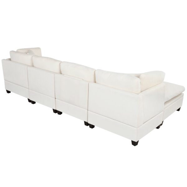 Modular Sectional Sofa with Removable Storage Ottoman - Image 15