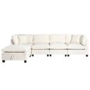 Modular Sectional Sofa with Removable Storage Ottoman