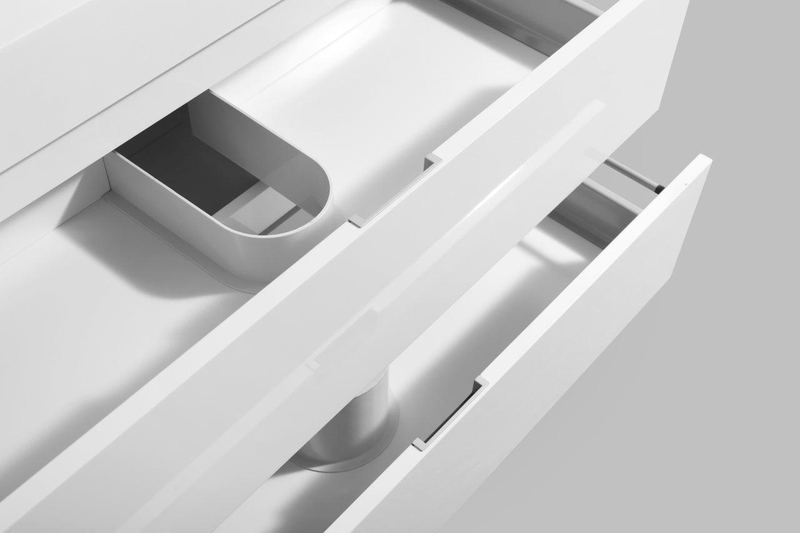 Bliss 60 Single Sink Wall Mount Modern Bathroom Vanity - Image 2