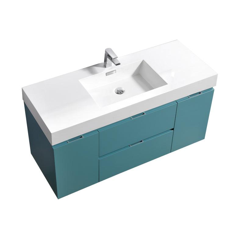 Bliss 60 Single Sink Wall Mount Modern Bathroom Vanity - Image 26