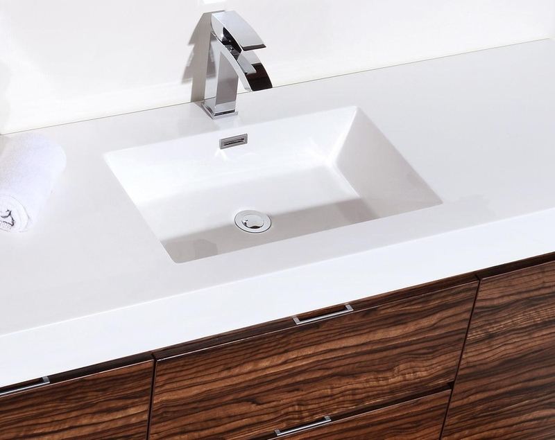 Bliss 60 Single Sink Wall Mount Modern Bathroom Vanity - Image 45