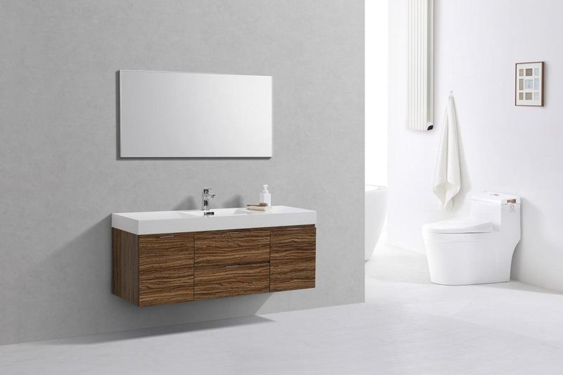Bliss 60 Single Sink Wall Mount Modern Bathroom Vanity - Image 55