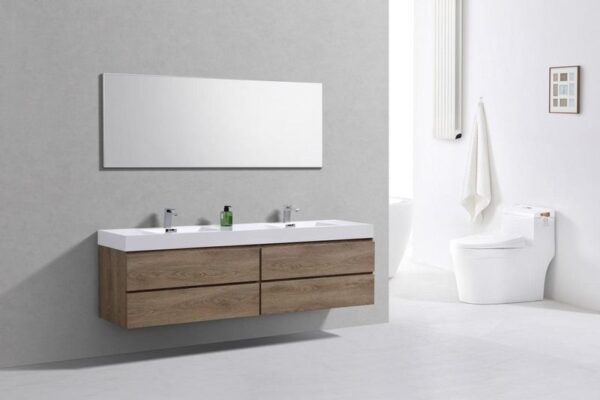 Bliss 80 Double Sink Wall Mount Modern Bathroom Vanity - Image 12