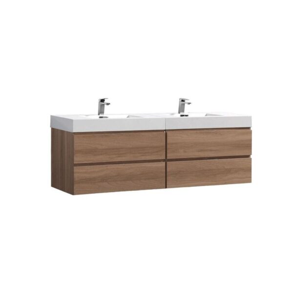 Bliss 80 Double Sink Wall Mount Modern Bathroom Vanity - Image 40