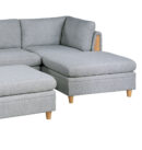 Corner 5 Piece Modular Sofa Set with Ottoman